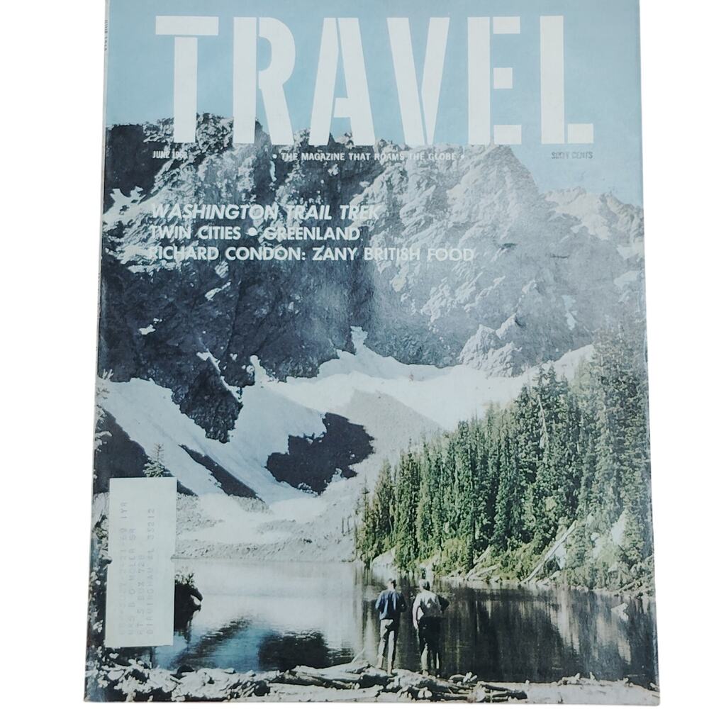 Vintage Travel Magazine June 1968 - Washington Trail, Greenland, British Food
